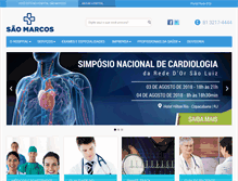 Tablet Screenshot of hospitalsaomarcos.com.br