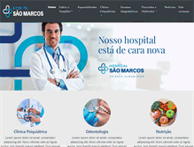 Tablet Screenshot of hospitalsaomarcos.com